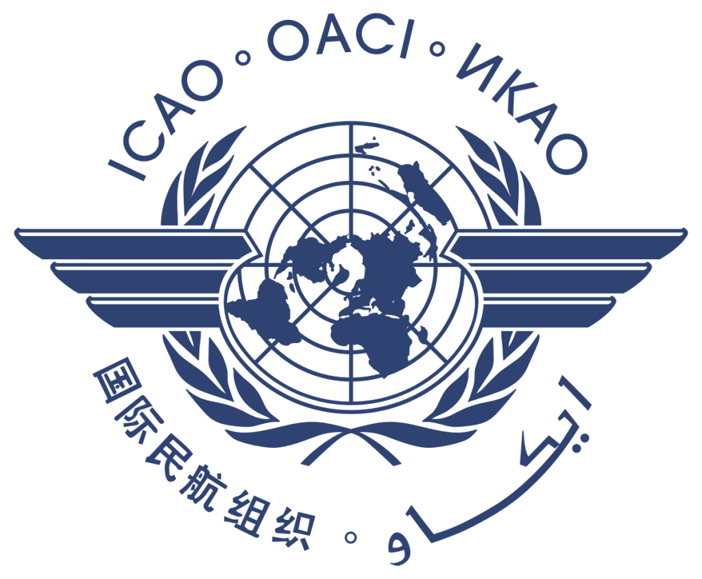 a logo with a globe and wings